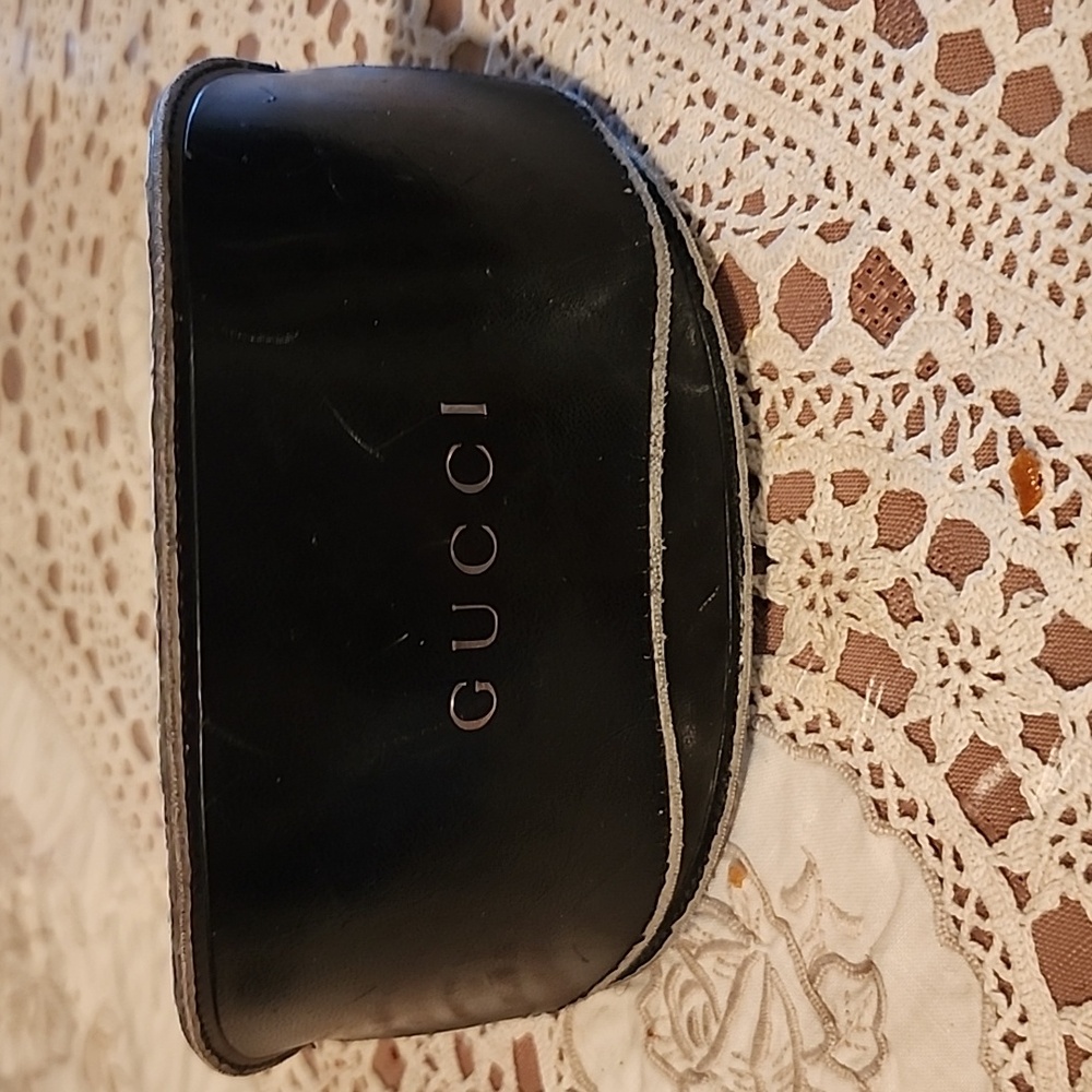 Gucci Classic Chocolate Glasses Case.Vintage.
